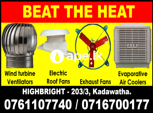 Hot air Exhaust fans srilanka, Roof exhaust fan, W